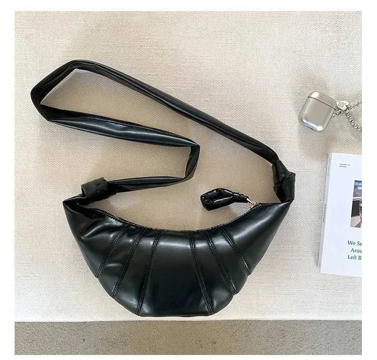 Croissant hobo schoudertas dames engelse stijl pu_voghion.com