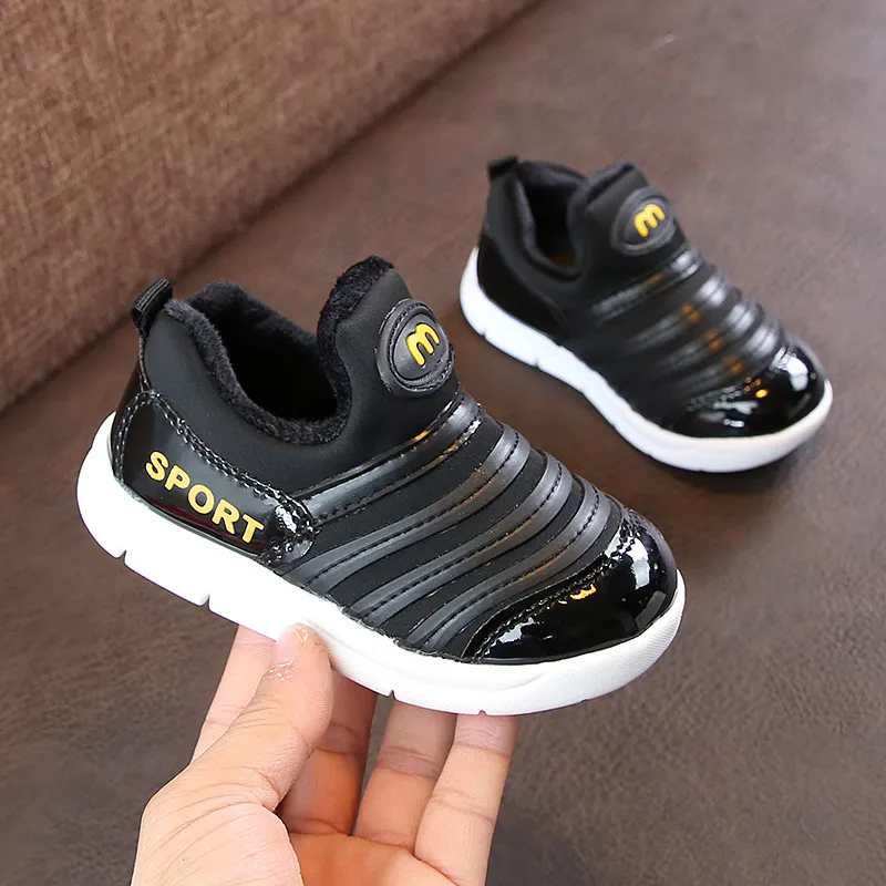 Kinder Baumwolle Mädchen Plüsch Verdickt Anti-rutsch Schuh Littlesprouts Jungen Warme Turnschuhe Baby Weichen Bequemen Winter_voghion.com