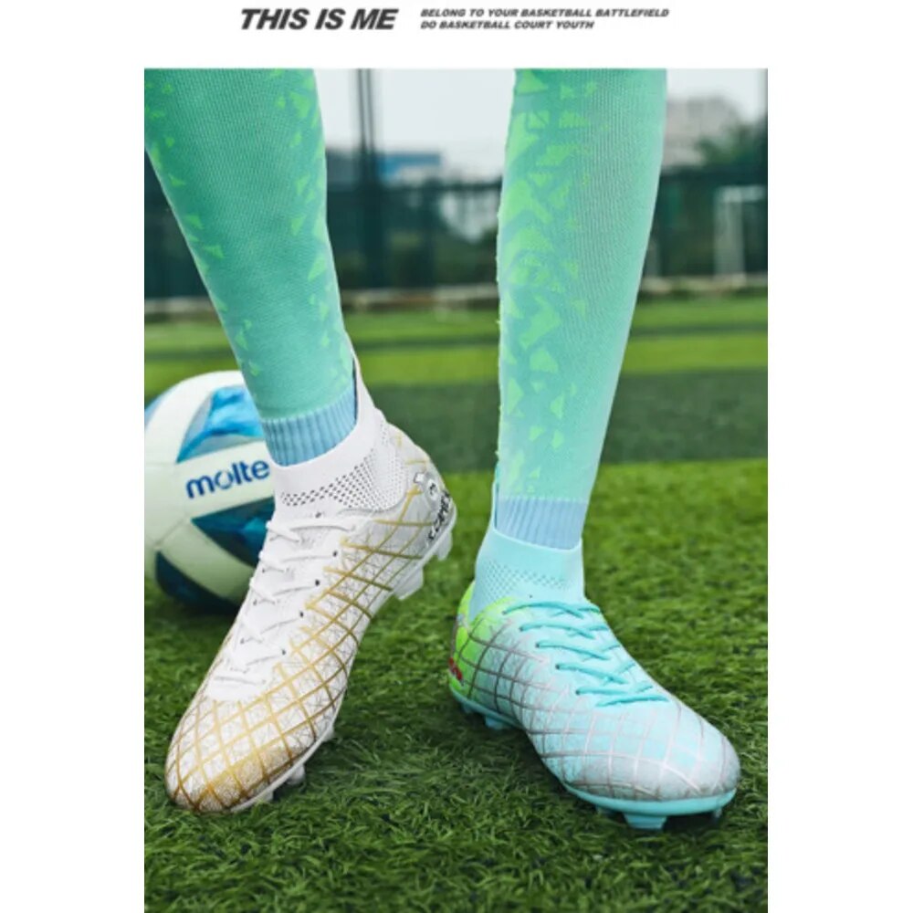 Professional Unisex Soccer Shoes Men Women Football Boots Training Sport Footwear Match Sneakers Non-slip Drop Shipping_voghion.com