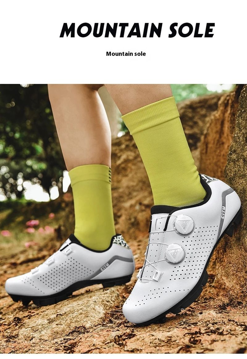 Käschte Leeschtung Männer a Fraen Self-locking Strooss flaach Sport Mountain Vëlo Offroad Schong, D343_voghion.com