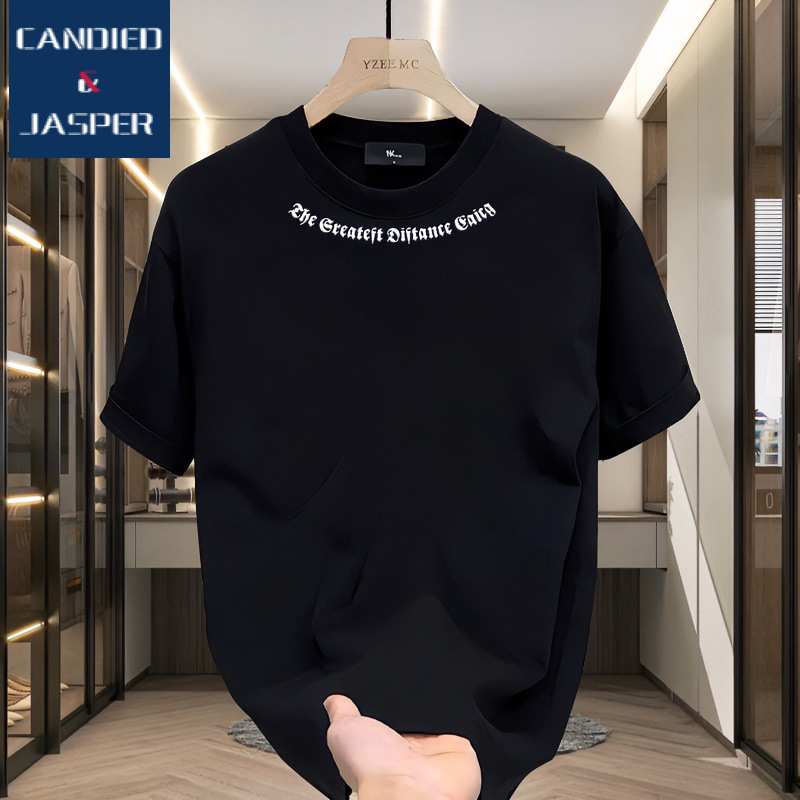 C&J 2024 American   Youth Short sleeved T-shirt Unisex Spring/Summer New Loose Bottom Top