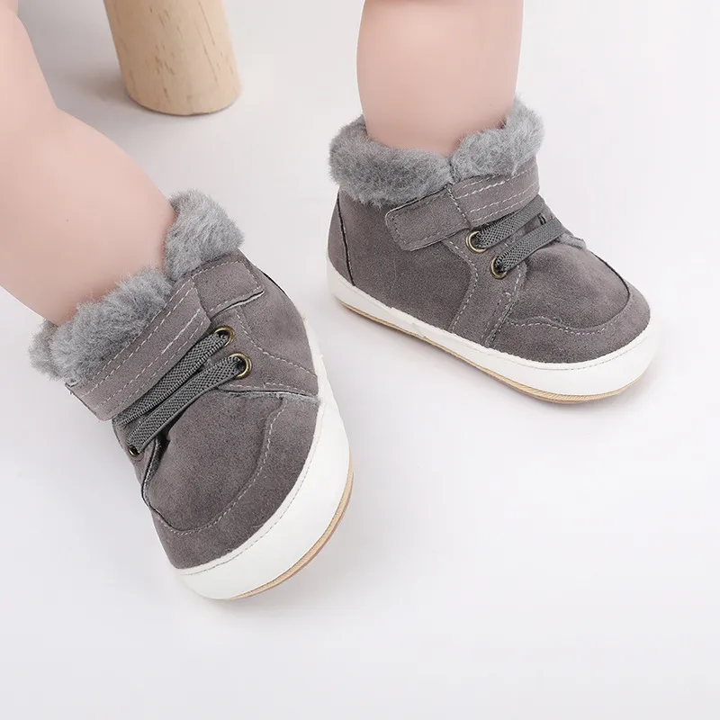 Winter Infant Boots Warm Plush First Walker Shoes For Newborns_voghion.com