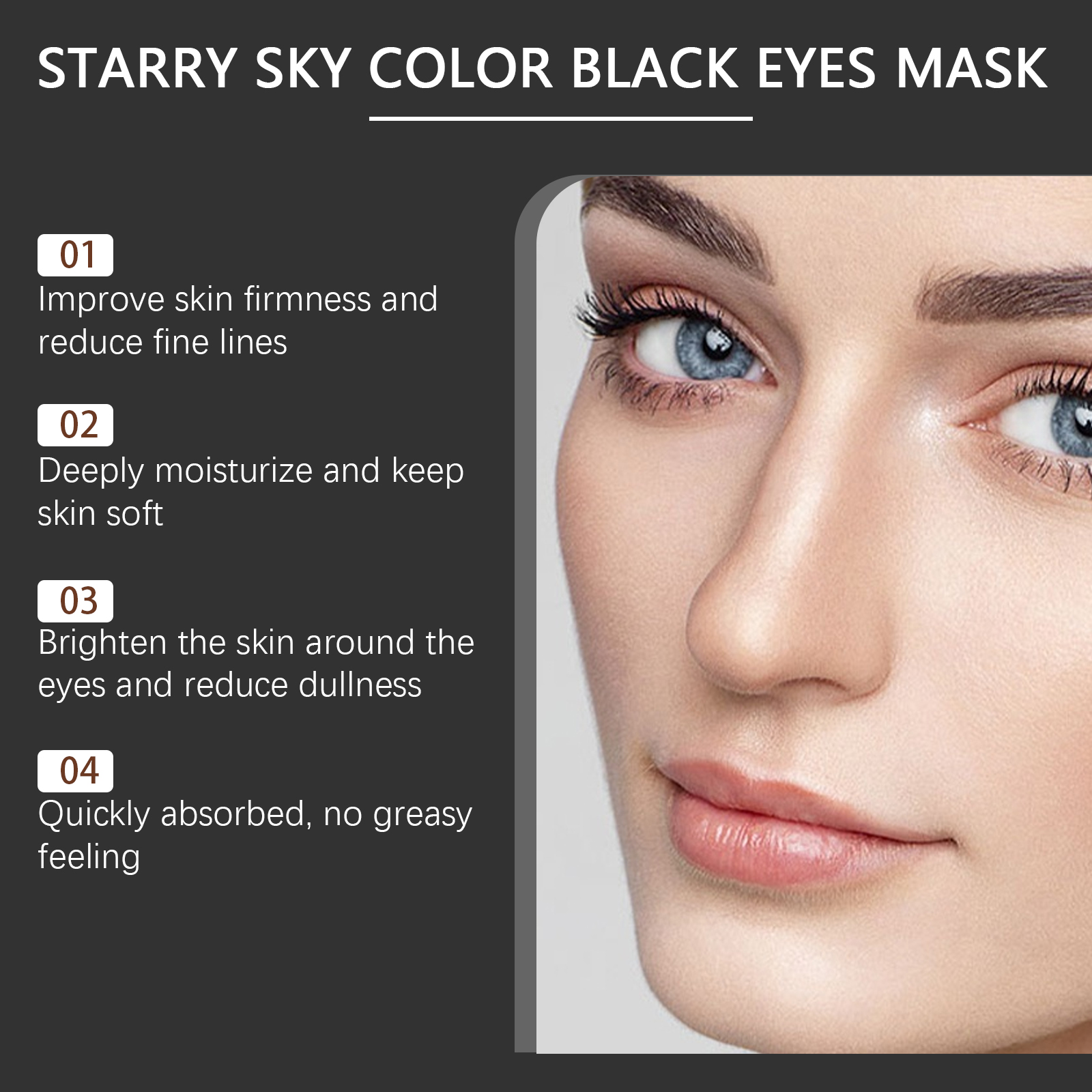 EELHOE Star Plus Black Eye Mask Hydrates And Moisturizes The Skin Around The Eyes_voghion.com