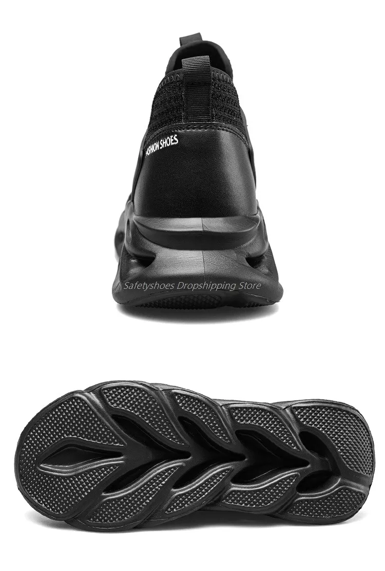 Männliche Turnschuhe Herren Sicherheitsarbeitsstiefel für Mann Stahlkappe Antismashing Arbeitsschuhe Drop Protective 221007_voghion.com