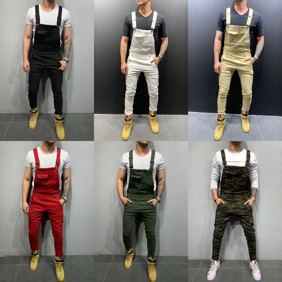 Cool Designer Brand Jeans Man Pants For Men Pocket Denim Overall Jumpsuit Streetwear Sexy Suspender Pant E21_voghion.com