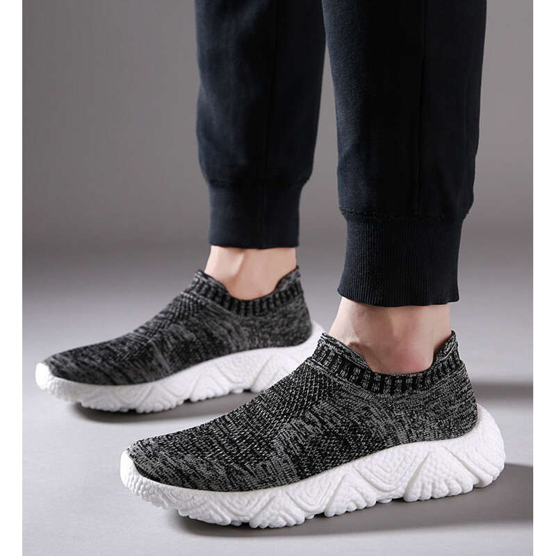 Ultra leggero, sensazione di passo ultra morbida, rivestimento della suola popcorn, calzini elastici in rete, scarpe sportive per il tempo libero, scarpe da passeggio da uomo_voghion.com