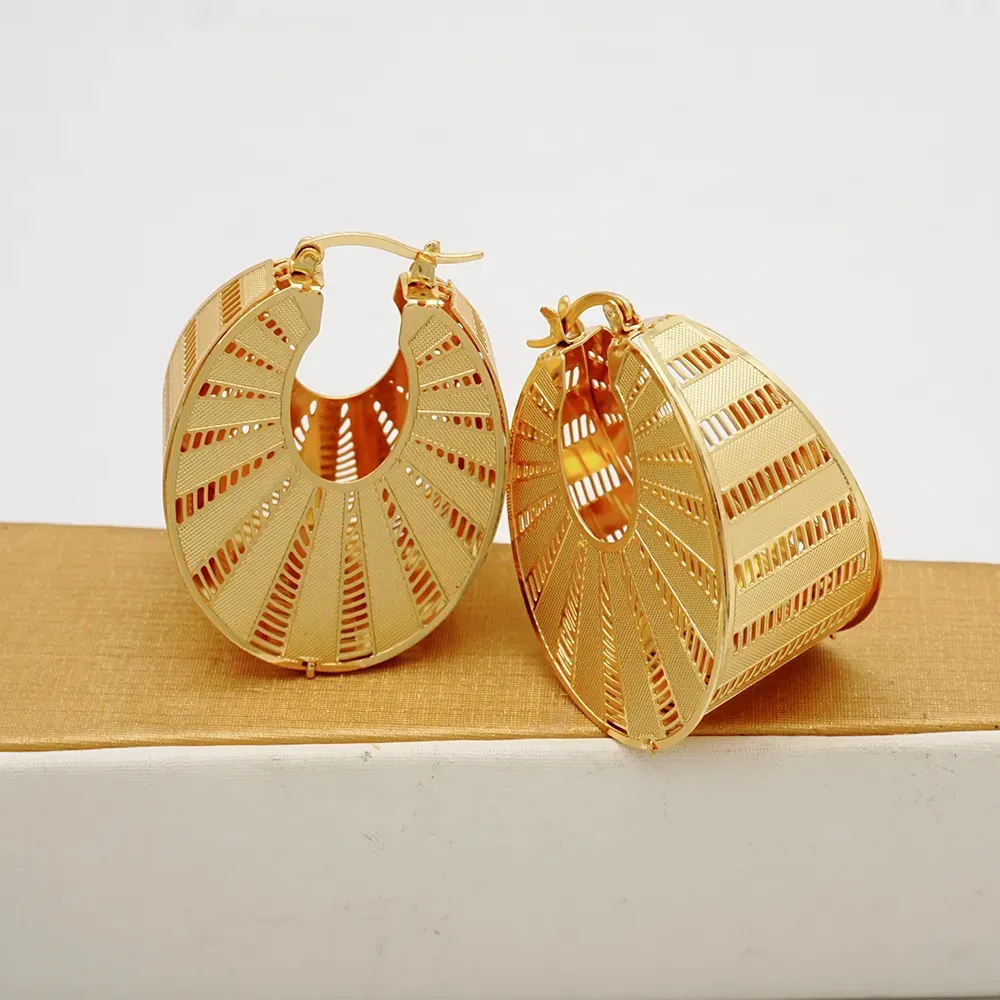 Wedding Jewelry Sets Fashion Dubai Copper Earrings Pendent Necklace For Women Romantic Daily Wear Party Anniversary_voghion.com