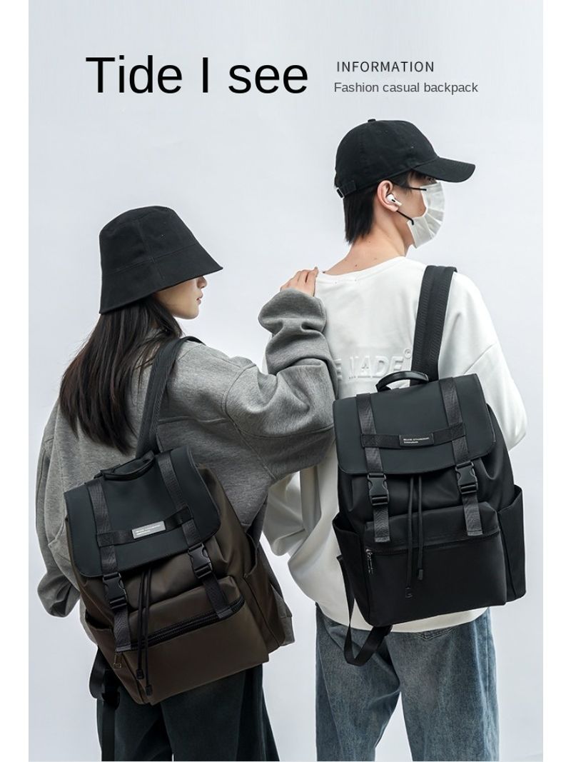 Dräieckeg zesummeklappbar Schoultasch Trendy Casual Grousskapazitéit Reesrucksak_voghion.com