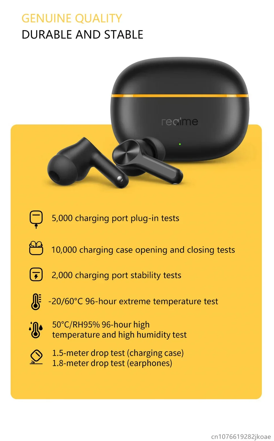 Realme Buds T200 Lite Bluetooth Wireless Headphones Hifi Stereo_voghion.com