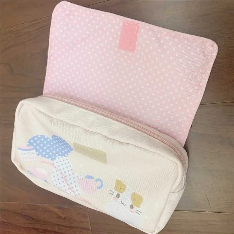 Masyumaro flauschiges Fuwa Nyanko Katzenetui für süße Bleistifttaschen in der Schule Kawaii Aufbewahrungsorganizer Make-up Kosmetiktasche_voghion.com