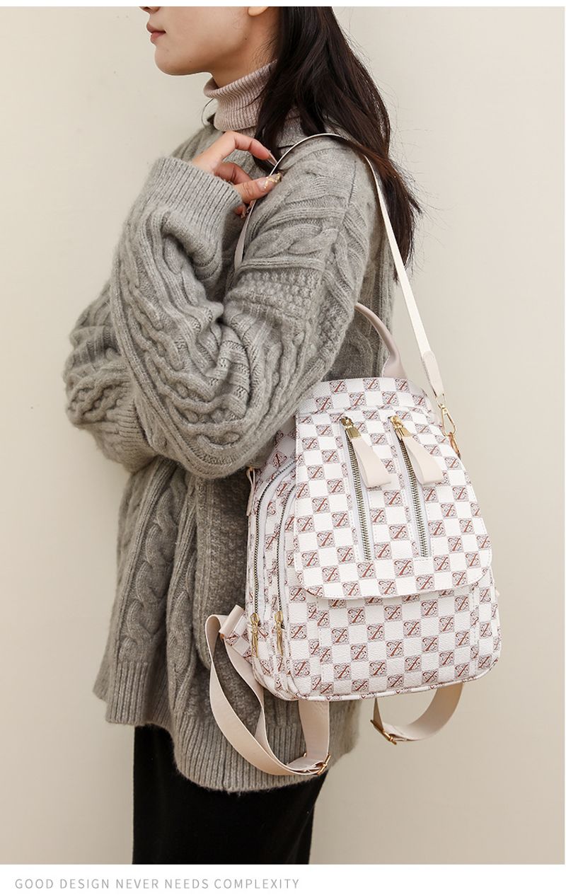 British New Fashion European American Style Retro And Trendy Bra Bag Dual-use Women's Backpack_voghion.com