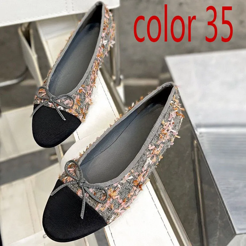 Kleid Damen Designer Ballettschuhe Damen Schuhe Frühling Herbst Neue Bogen Mode Flache Bootsschuh Dame Leder Lazy Dance_voghion.com