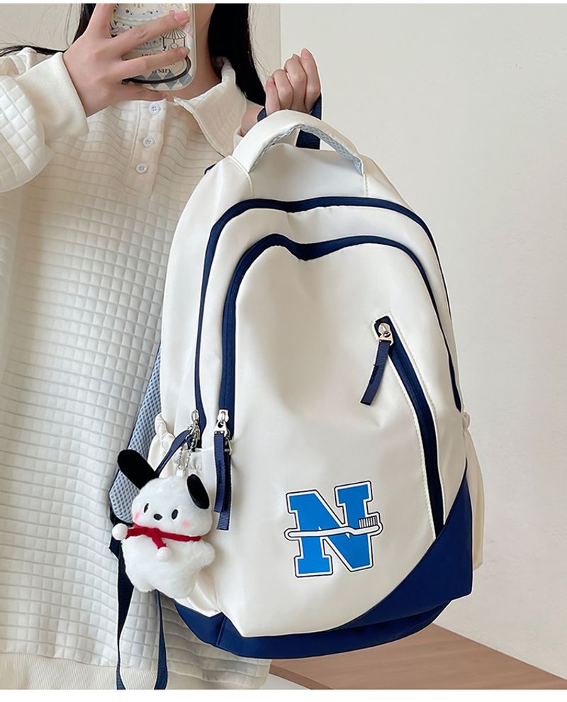 Mochila masculina e feminina de grande capacidade, à prova d'água, resistente ao desgaste, bolsa de viagem para curta distância ao ar livre, simples e_voghion.com