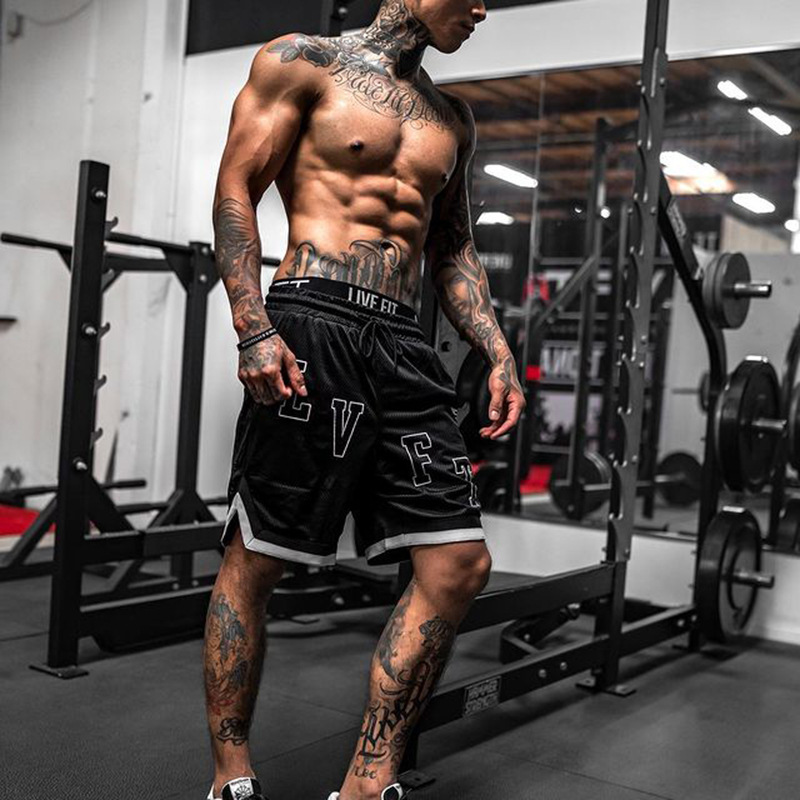 2022 Spring/Summer New Men's Quick Drying Capris Fitness Sports Leisure Fashion Brand Loose Shorts Large Elastic Pants_voghion.com