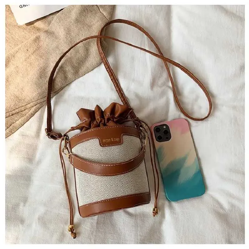 Damen Umhängetasche Cyder PU Leder Bucket Crossbody Bag Lässige Drstring Handtaschen Geldbörse für Reisen Shoppin241104_voghion.com