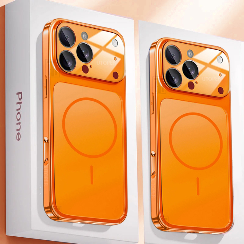 Matte Magnetic Case 17 16 15 14 13 Pro Max Air Wireless Charge Protection Bumper Compatible Candy Color Original