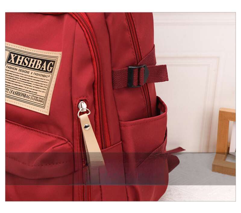 Korean Version Of Large-capacity Simple Color Solid Middle School Students, College Students Backpacks_voghion.com