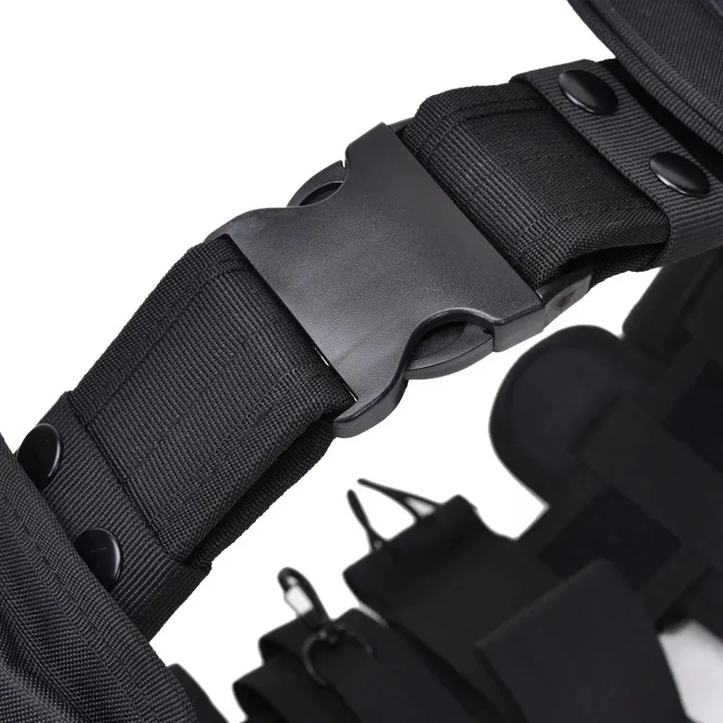 10-in-1-taktische Sicherheitsgürtel, multifunktionaler Pistolenhalfter, Taschenlampenbeutel-Set, Utility-Kit, Dienstgürtel 250715_voghion.com