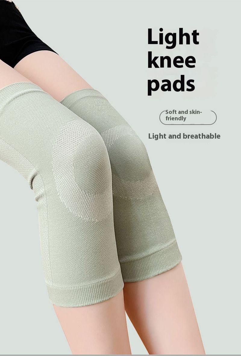 Summer thin nylon warm for sports joint windproof elderly air-conditioned room cotton knee with circular leg pads_voghion.com