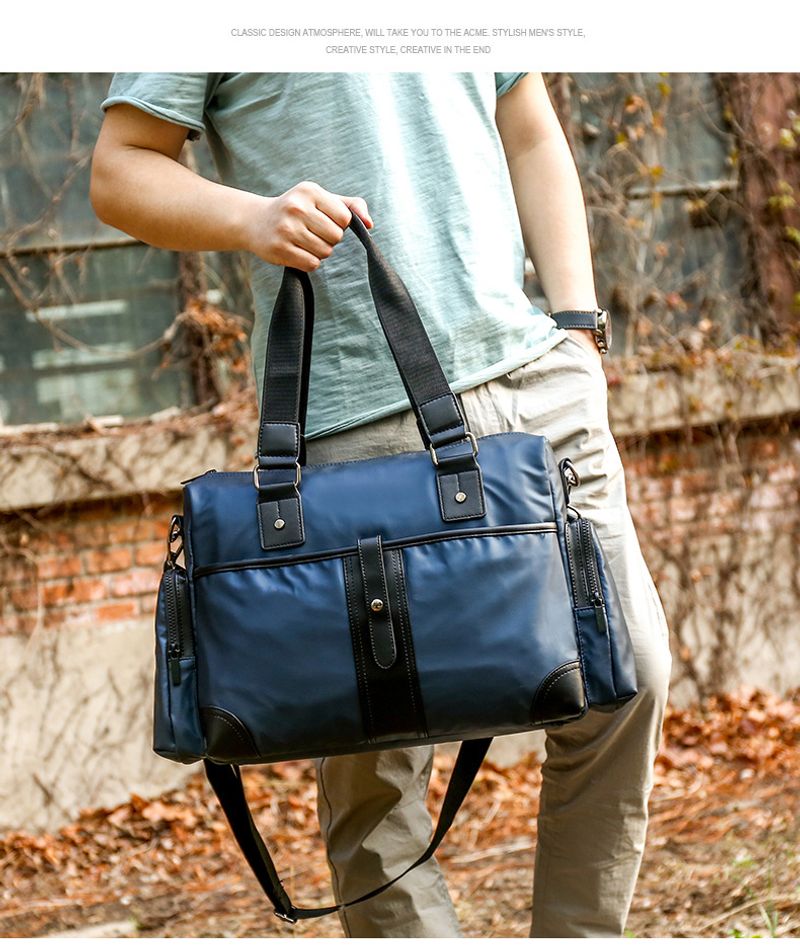 PU-Reisetasche, wasserdichte Business-Aktentasche für Herren, Umhängetasche mit einer Schulter_voghion.com