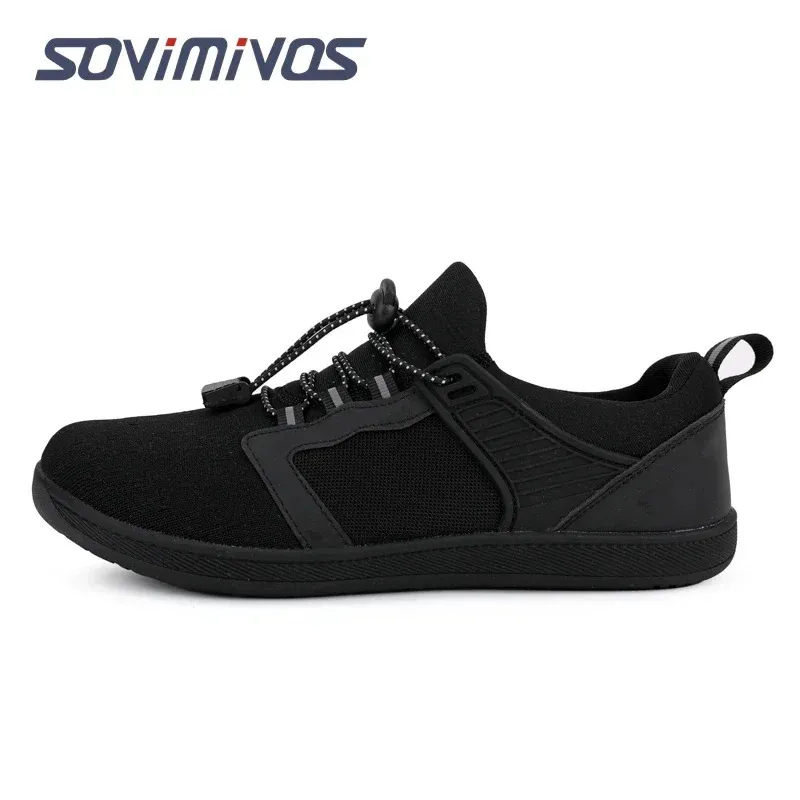 Mens Cross-Trainer Casual Sneakers Barefoot Shoes | Wide Toe Box Womens Minimalist Trail Runner Canvas Loafers 240624_voghion.com