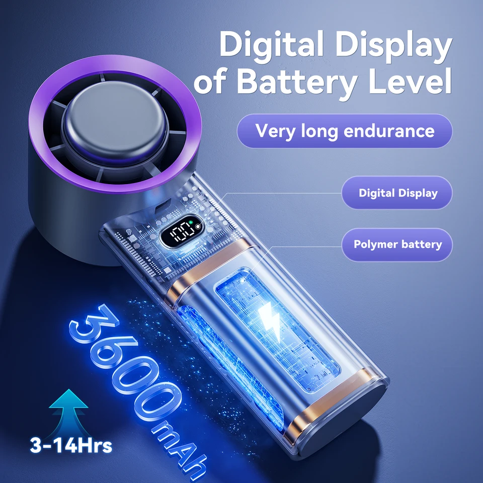 Portable Handheld Fan Rechargeable Personal Usb Cooling Device_voghion.com