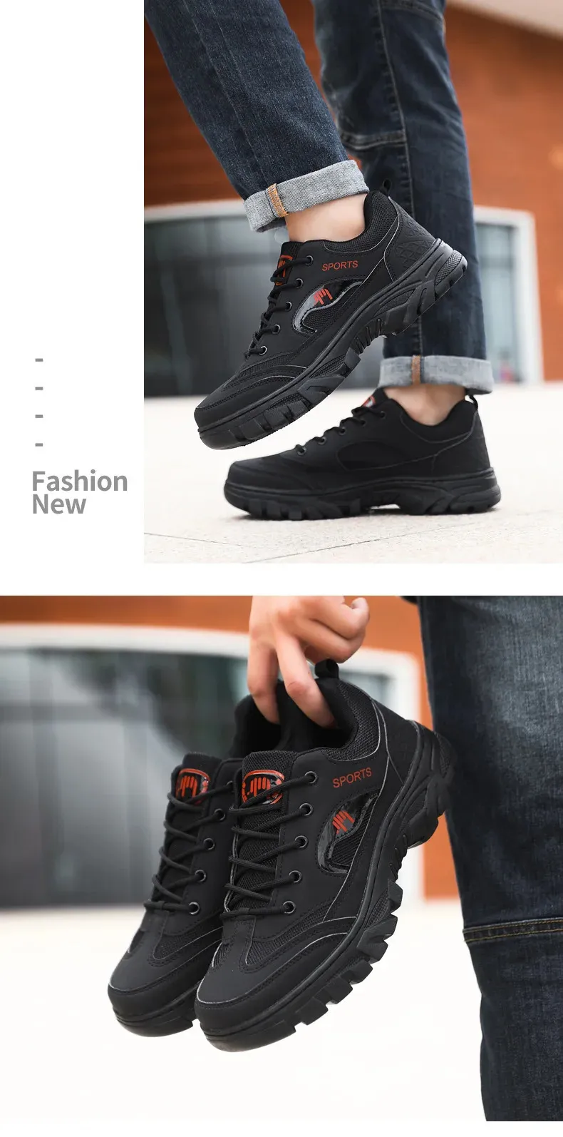 Oulylan Scarpe da trekking antiscivolo per uomo, da arrampicata, sportive, per il tempo libero, da corsa, da trekking, da ginnastica 240619_voghion.com
