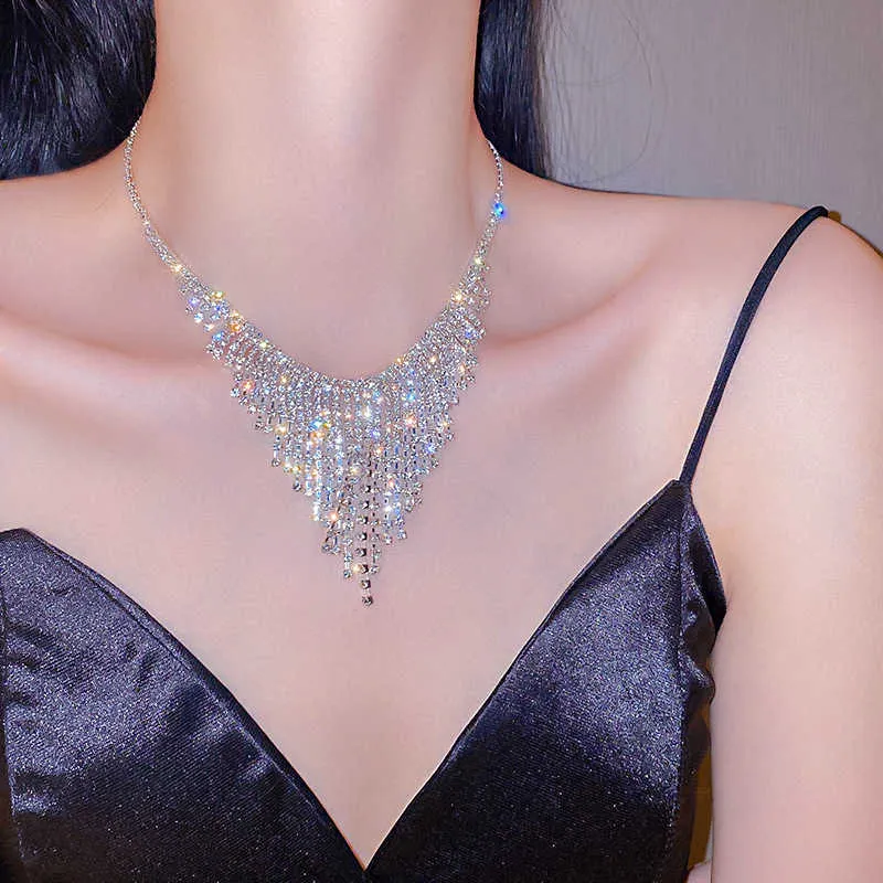 Nuovo stile alla moda con collana con nappa Dia in primavera, collane per donne, gioielli in argento sterling_voghion.com