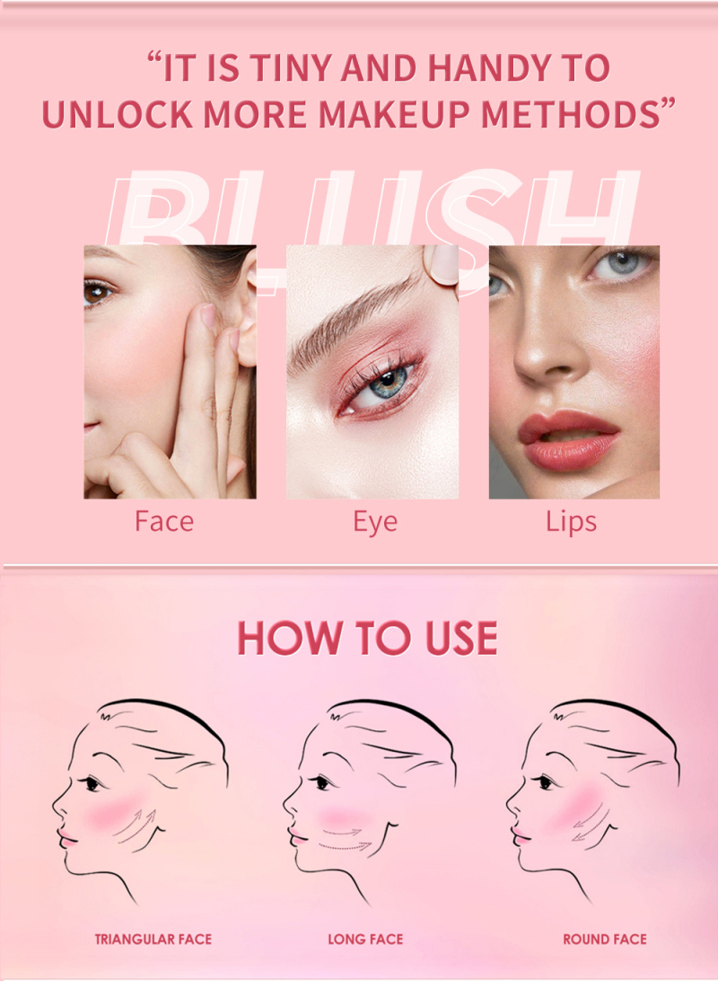 Leach Face Makeup Highlighter Bronzer Konturcreme Wangenrouge Schimmer Rougestift_voghion.com
