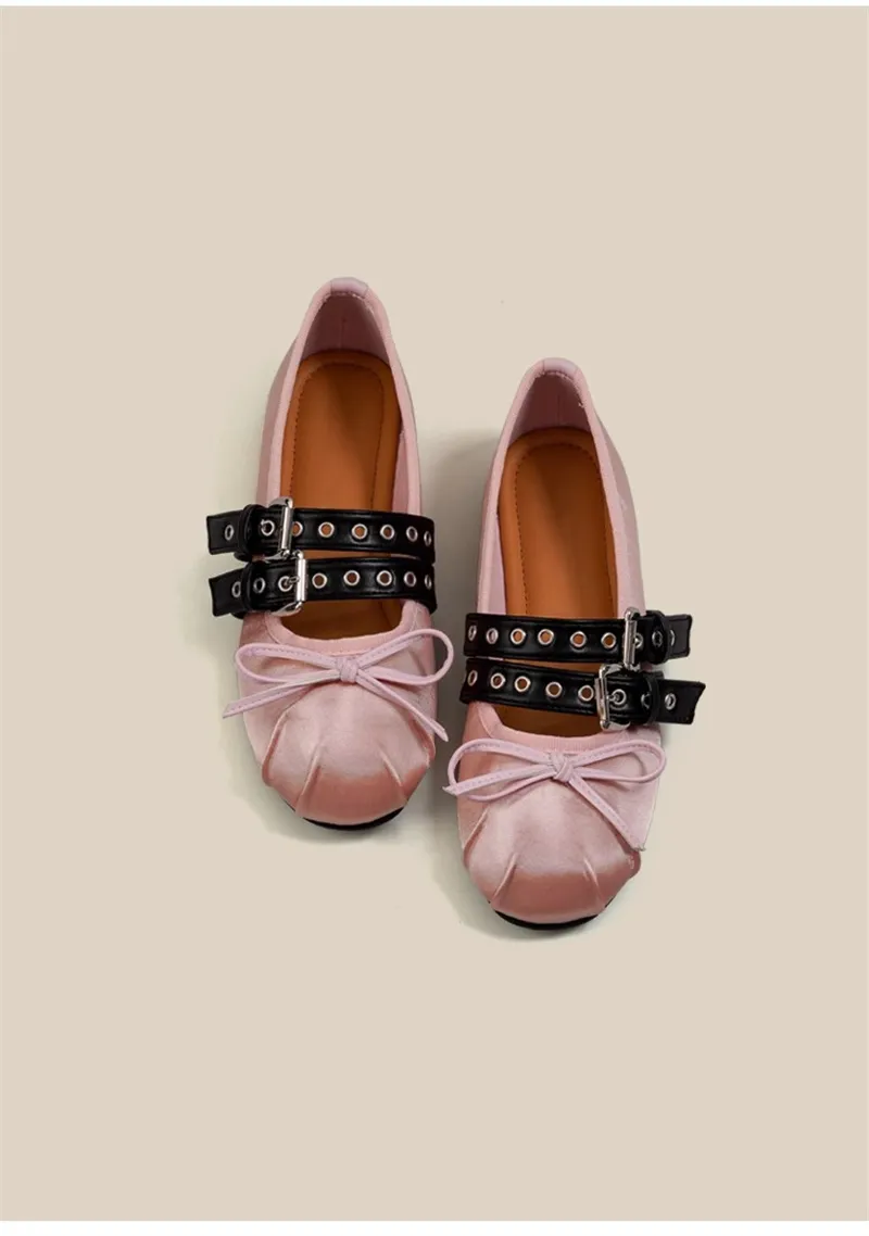 altura aumento interno feminino 4CM primavera e verão corte leve cor bloqueando um e com arco sapatos de dança de balé grátis_voghion.com
