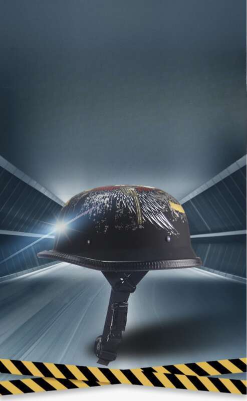 Zhuanya Black Crow Skull Soldier Halled Helm Véier Saisone Elektroauto Trend Hallefdeckung Läffel_voghion.com