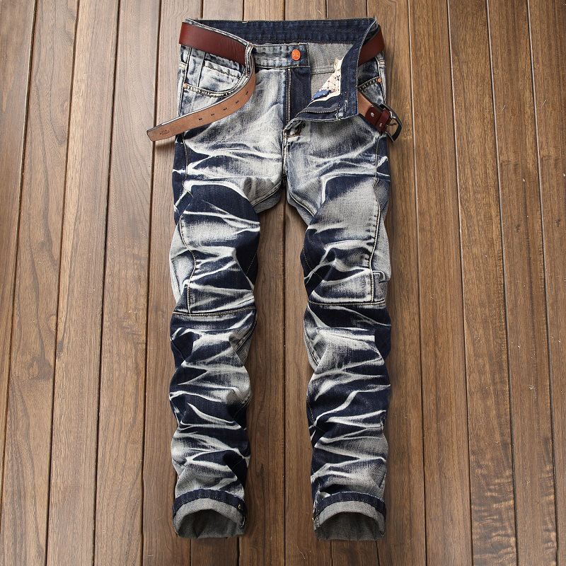 Gerade geschnittene, trendige Retro-Hose für Herren_voghion.com