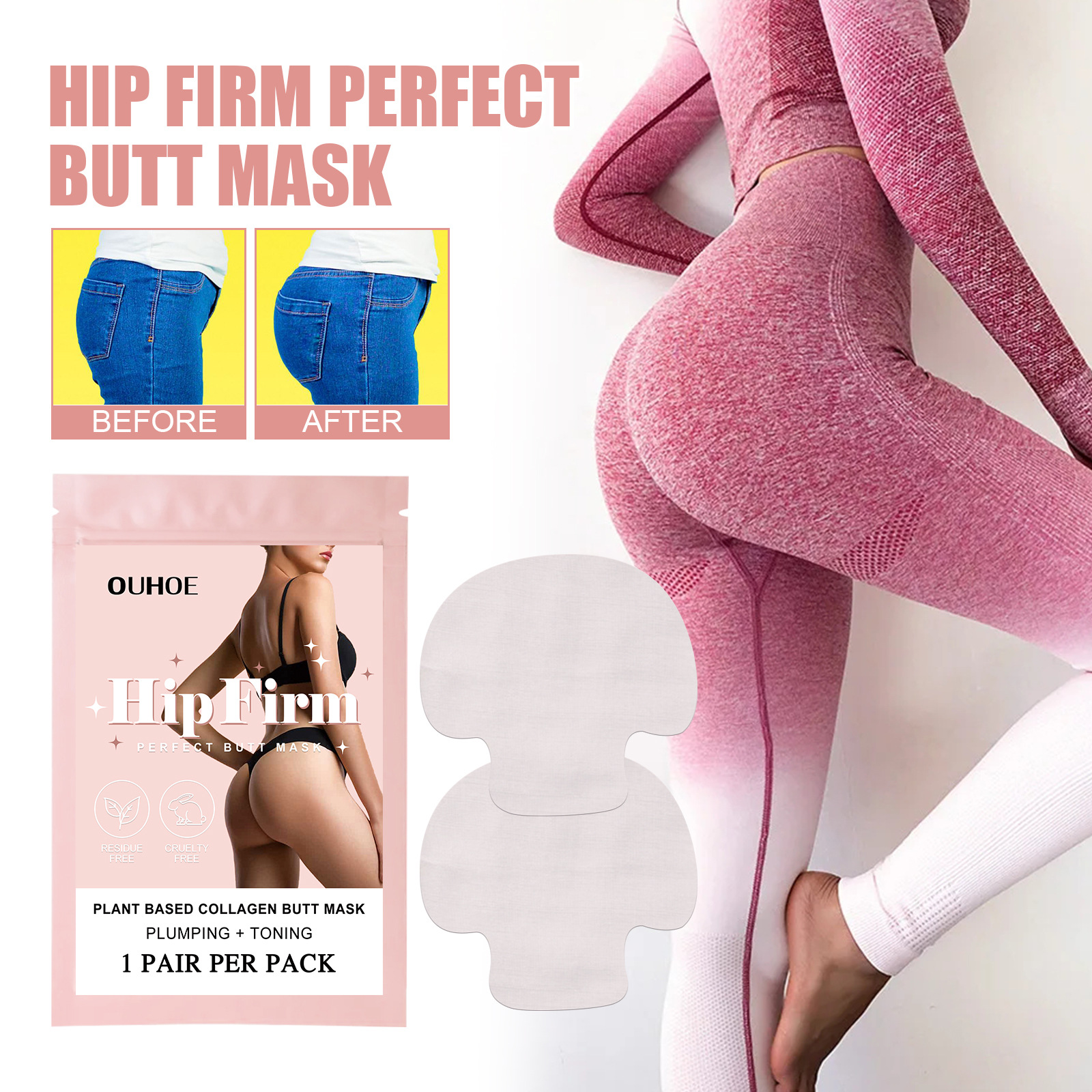 Negozio di prodotti per la cura della bellezza Peach OUHOE Shaping Lift Tight Lifting Beautiful Hip Stick ing_voghion.com