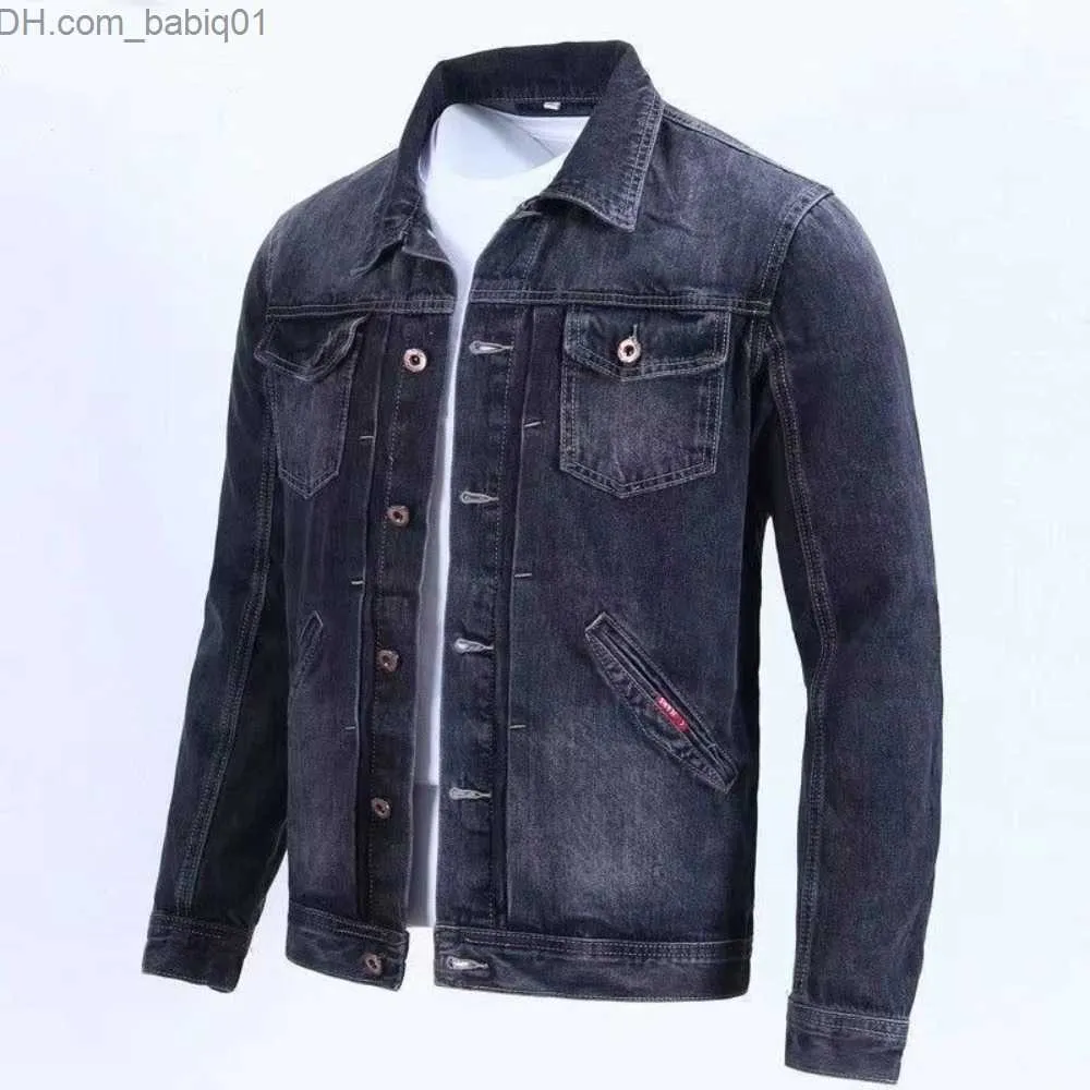 Men's Jackets Spring And Fall Retro Denim Men's Fashion Brand Handsome Cargo Jacket Korean Version Slim Casual Wear