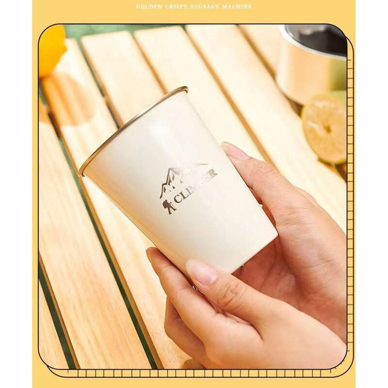 【 8603 People Reviews 】 Outdoor Camping Picnic Portable 304 Stainless Steel Water Cup, New Coffee Juice High Aesthetic_voghion.com