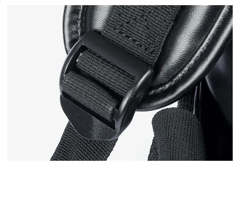 Schwarzer Leder für Herren Business Travel Wasserdichter Daypack PU 16 Zoll Laptop-Rucksack 240829_voghion.com