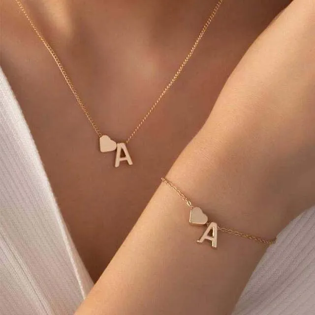 Colliers à chaînes pour femmes avec pendentif en cuivre, argent, plaqué or, collier avec lettres, bijoux de créateur, cadeau_voghion.com