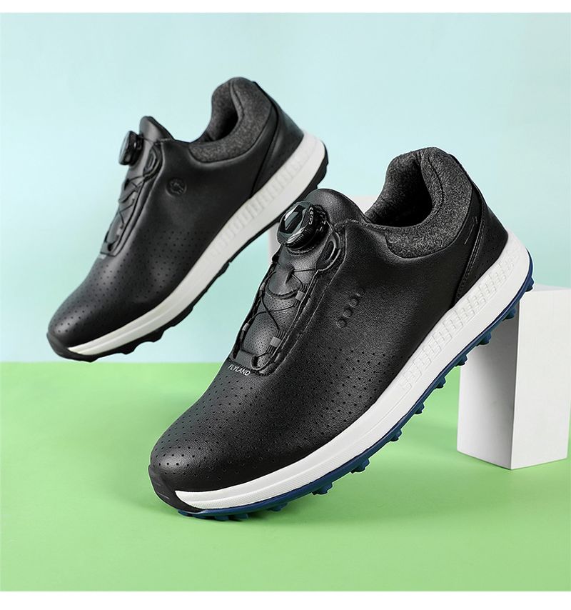 Chaussures professionnelles pour hommes Nouvelles baskets d'entraînement de golf sans crampons à boucle pivotante Taille L_voghion.com