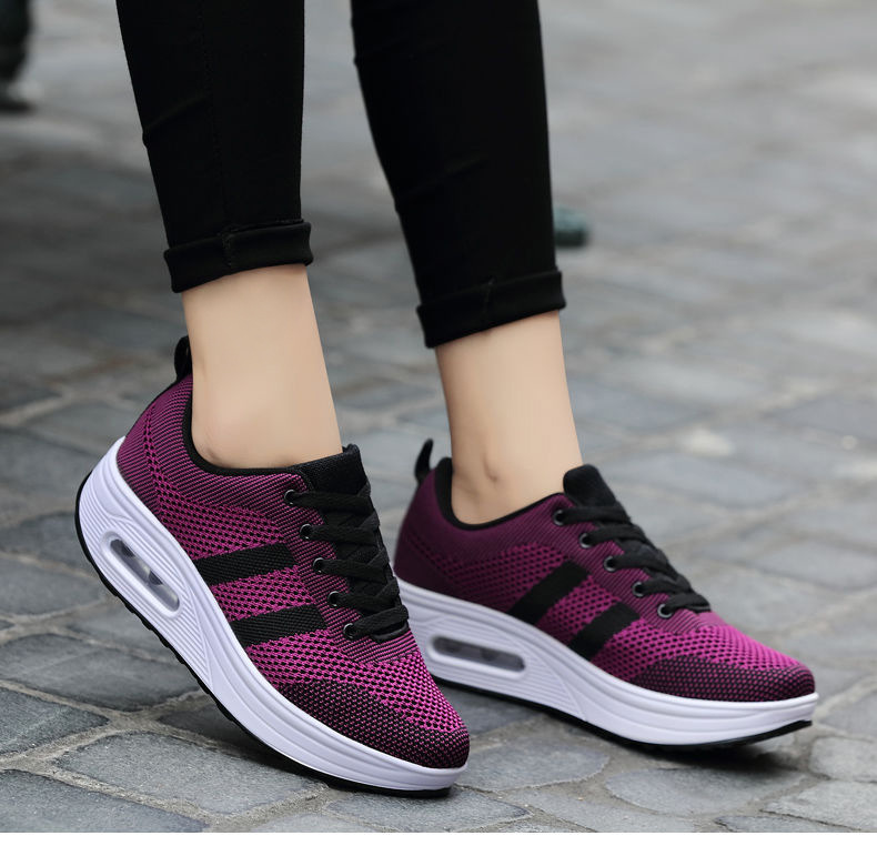 Nouvelles chaussures pour femmes à coussin d'air, tendance printemps, décontractées, à semelle épaisse, en vente en gros_voghion.com