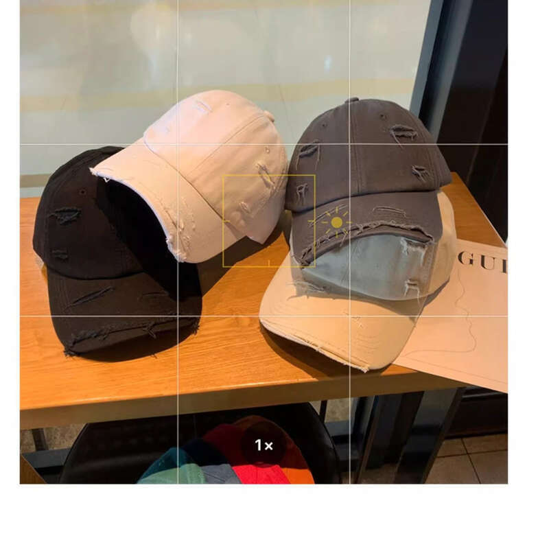 Personalized Distressed Baseball Men, Trendy Spring Hip-hop Versatile Soft Top Curved Brim Sun Shading Duckbill Cap For_voghion.com