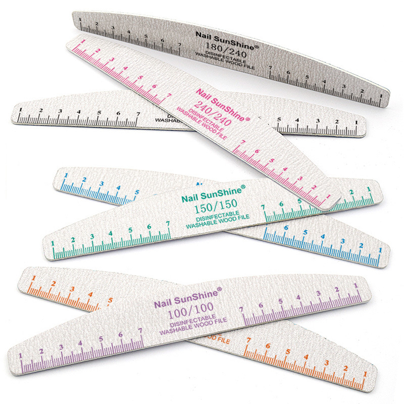 10 pezzi lavabile righello lima per unghie carta vetrata forte blocco tampone per unghie per manicure lime a ongle 80/100/150/180/240/320 lime per barche_voghion.com