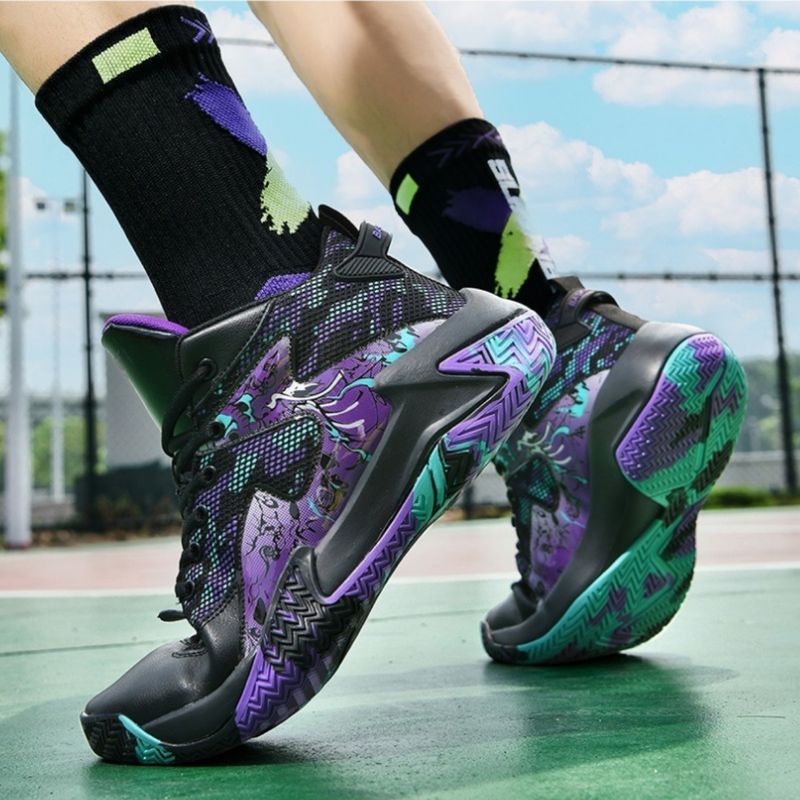 Atmungsaktiv mesh traktion basketball med anti-slip, støddæmpende, slid-beständig og atmungsaktiv turnschuhe,_voghion.com