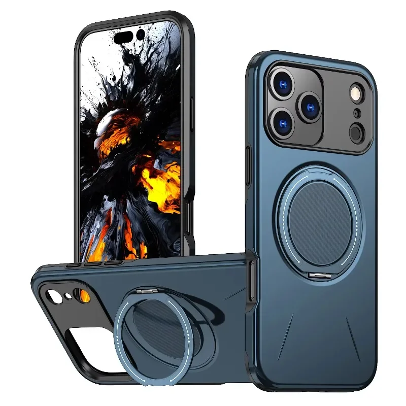 Magnetische Handyhülle Mit Ringhalterung Für Iphone Modelle_voghion.com