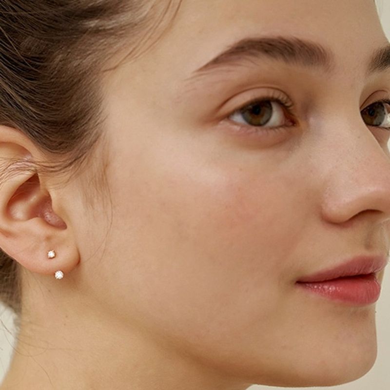 Back hanging zircon niche design temperament retro cold style earrings two wear ear jewelry for women_voghion.com
