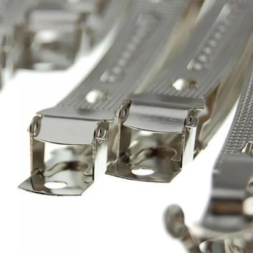 Sier Farbe 80mm Metall Französisch Clips Bögen Barrettes 50 Teile/teile Heiße Verkäufe Mode DIY Haar Zubehör Kostenloser Versand_voghion.com