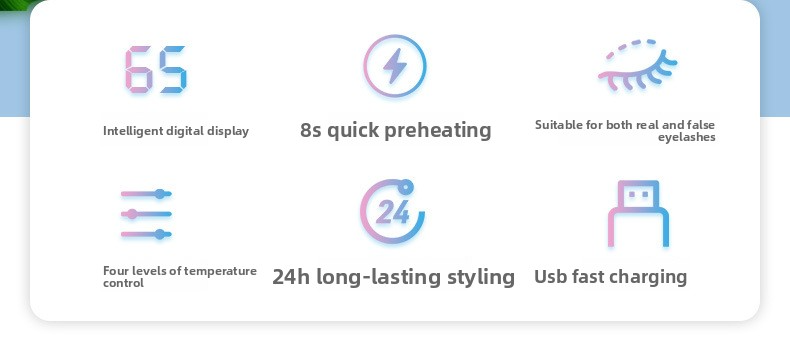 Rechargeable Heated Eyelash Curler - 4-Speed Temperature Control With LED Display For Long-Lasting Curl_voghion.com