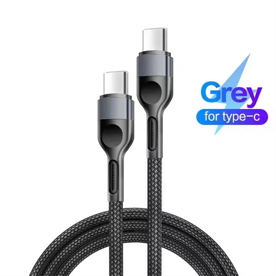 Câbles USB-C, charge rapide, type C, données, 60 W, 20 W, câble tressé pour accessoires de téléphone portable_voghion.com