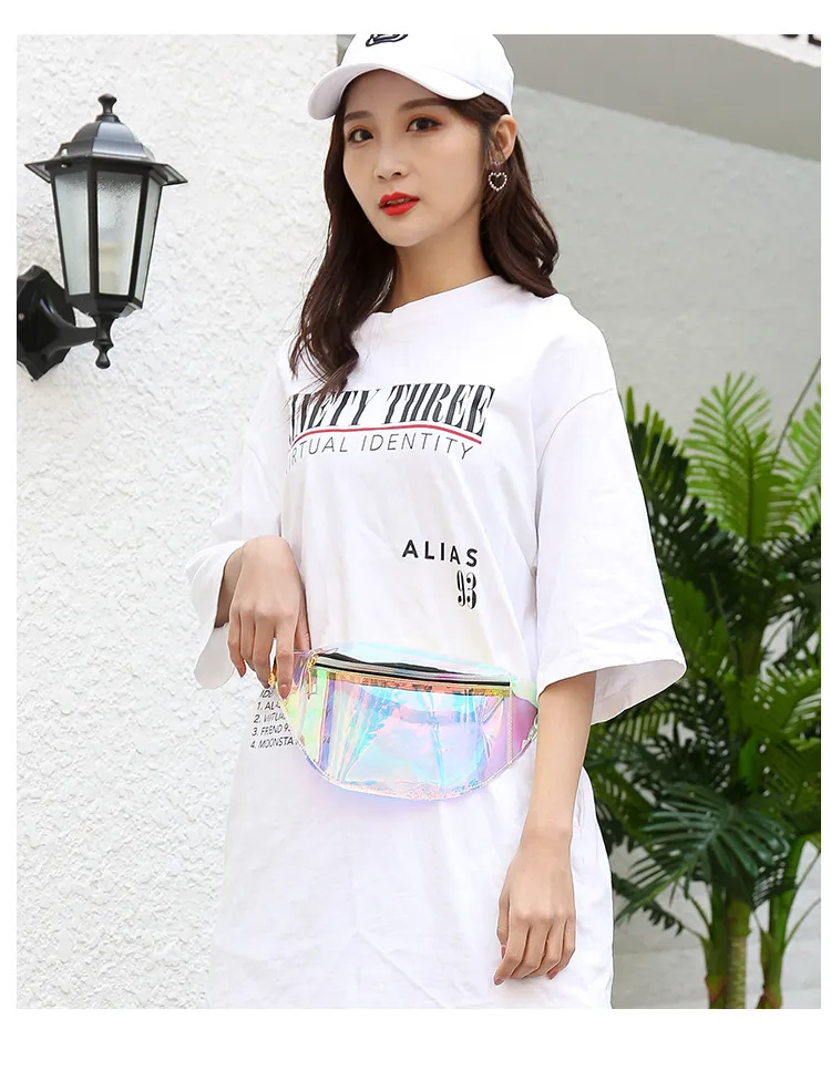 Waist Prsonality Dazzling Lasr Fanny Pack Watrproof Fashion Holographic Chst Bag Cross-Body Pockt Closur Coin_voghion.com