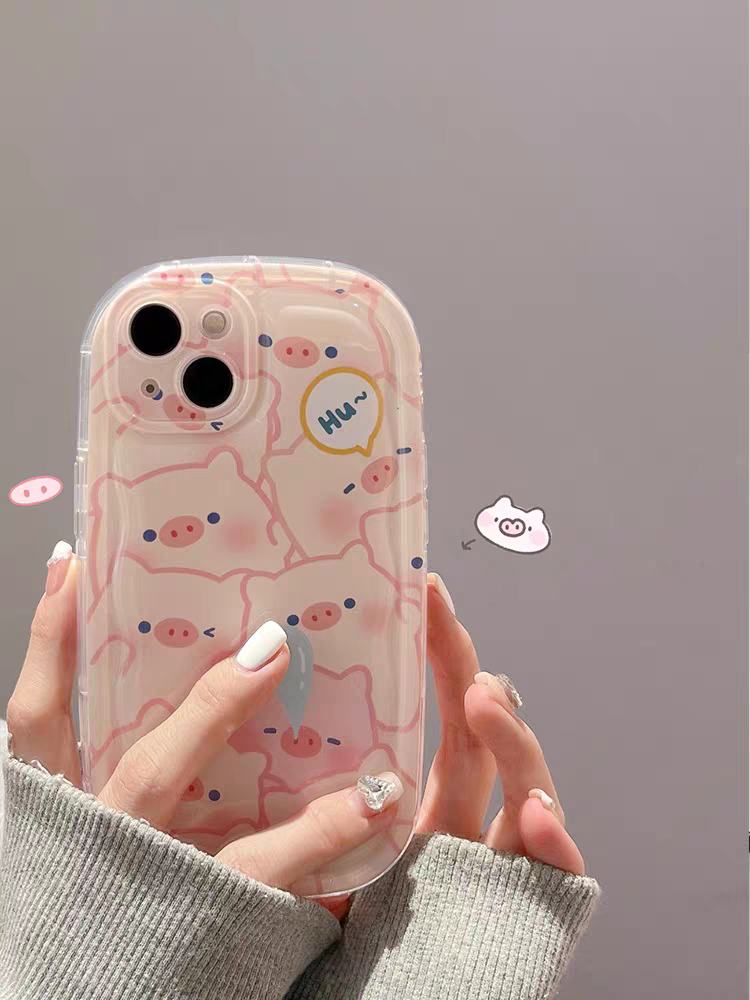 Custodia Airbag Redmi note 12 11T 11 10 8 9 PRO PLUS 11S 10S 9S 9T 12C 11A 9A 9C 10A Emoji Maiale Carino Protezione Obiettivo Fotocamera Custodia Morbida Antiurto_voghion.com