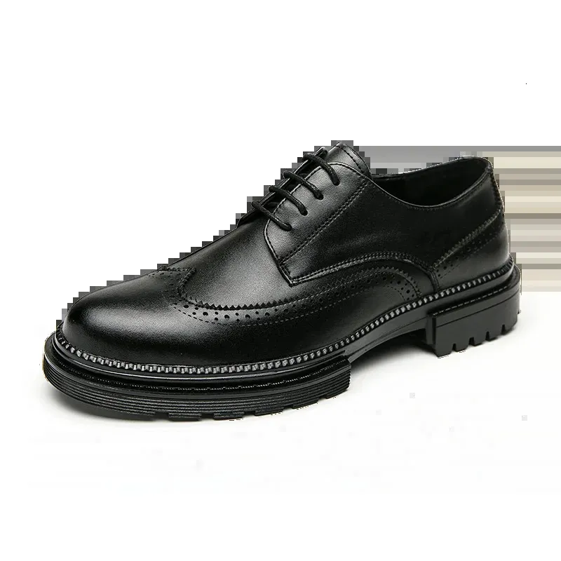 Formele zakelijke leren heren sociale bruiloft mode Oxford brogue snijwerk puntige kantoor schoenen 240621_voghion.com